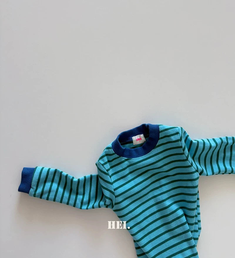 HEI. Contrast Stripe Long Sleeve Tee｜コントラストボーダーロングスリーブTシャツ