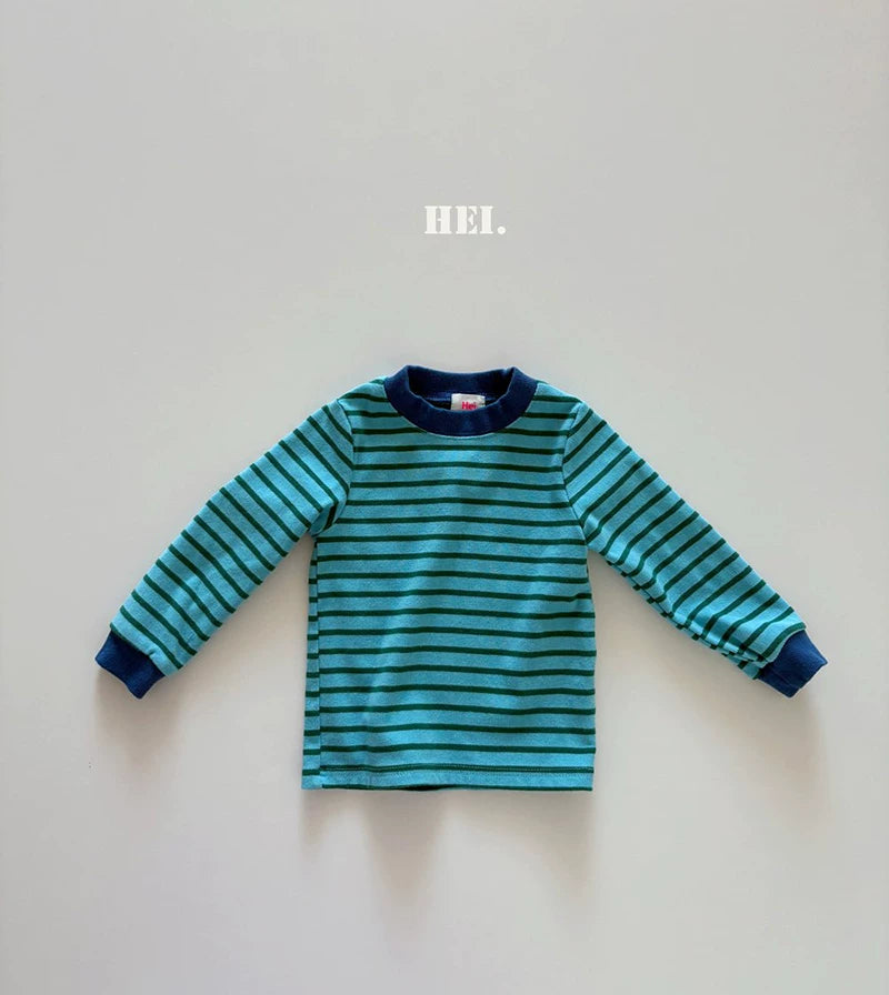 HEI. Contrast Stripe Long Sleeve Tee｜コントラストボーダーロングスリーブTシャツ
