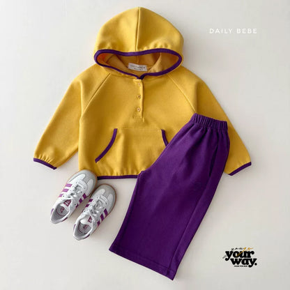 Half Button Hoodie｜ハーフボタンフーディー