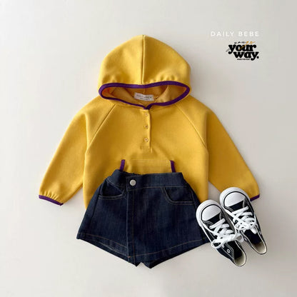 Half Button Hoodie｜ハーフボタンフーディー