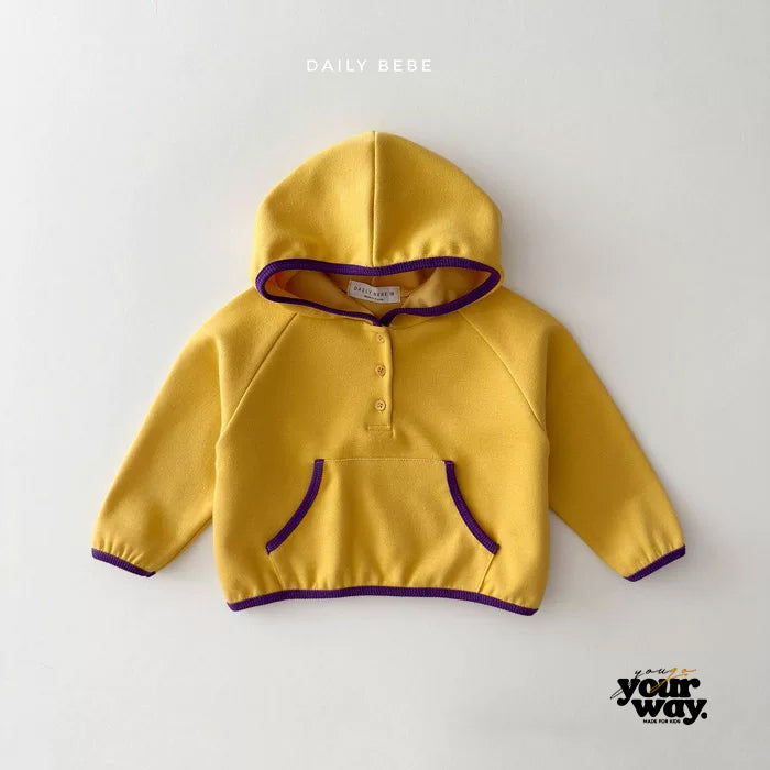 Half Button Hoodie｜ハーフボタンフーディー