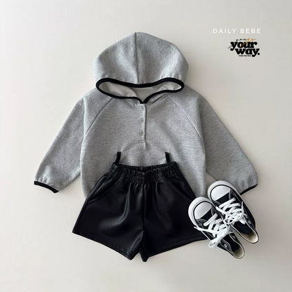 Half Button Hoodie｜ハーフボタンフーディー