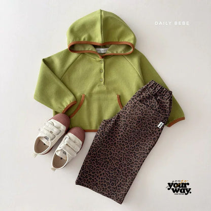 Half Button Hoodie｜ハーフボタンフーディー