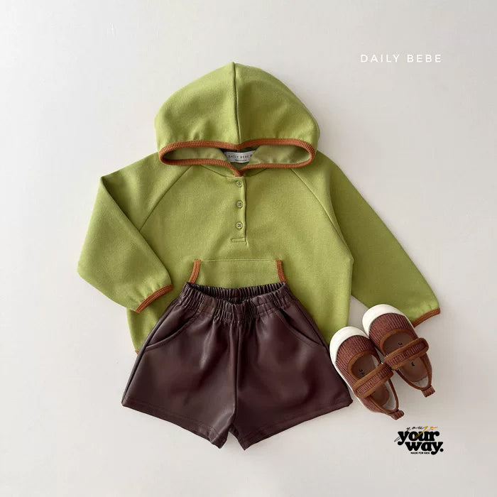 Half Button Hoodie｜ハーフボタンフーディー