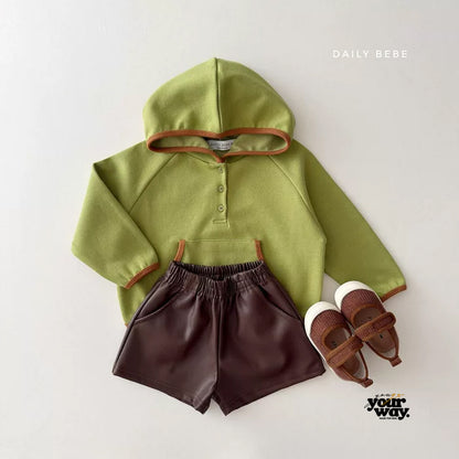 Half Button Hoodie｜ハーフボタンフーディー