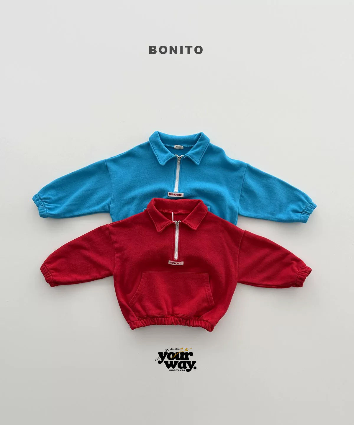 BONITO Retro Half Zip Pullover｜レトロハーフジッププルオーバー