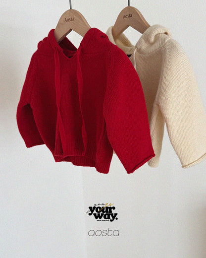 Knit Hooded Cardigan｜ニットフードカーディガン