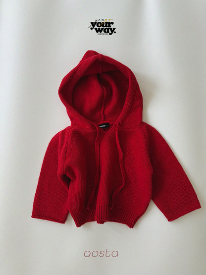 Knit Hooded Cardigan｜ニットフードカーディガン