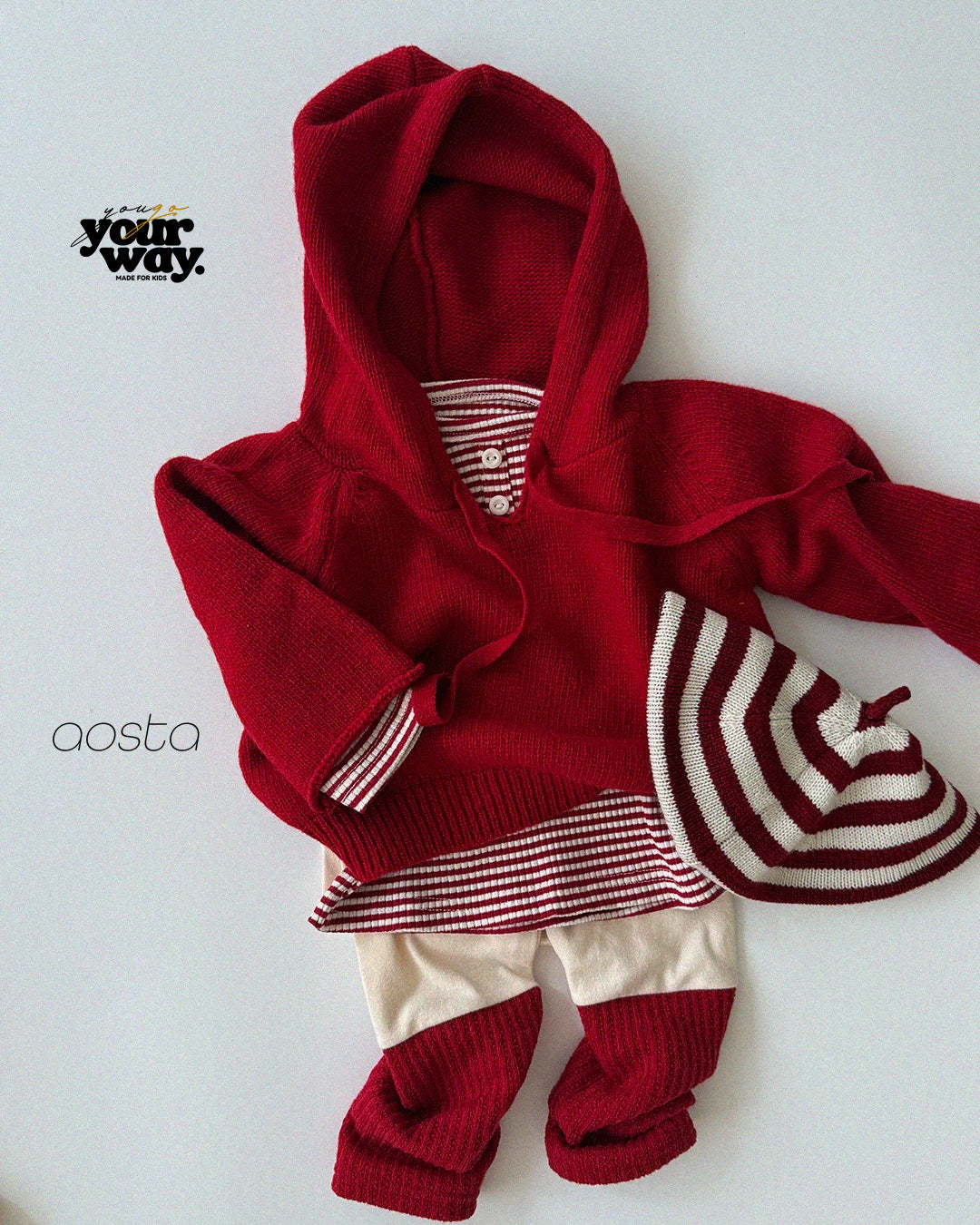 Knit Hooded Cardigan｜ニットフードカーディガン
