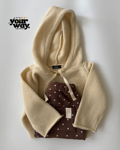 Knit Hooded Cardigan｜ニットフードカーディガン