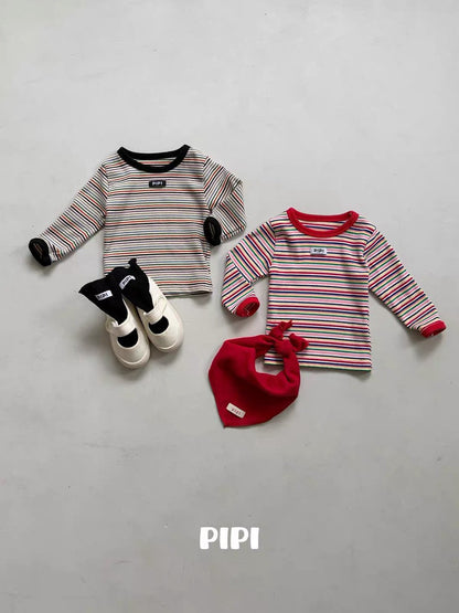 PIPI Multi Stripe Long Sleeve Tee｜マルチボーダーロングスリーブTシャツ