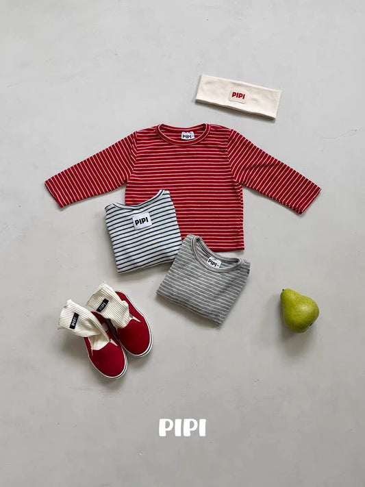 PIPI Fine Stripe Long Sleeve Tee｜ファインボーダーロングスリーブTシャツ