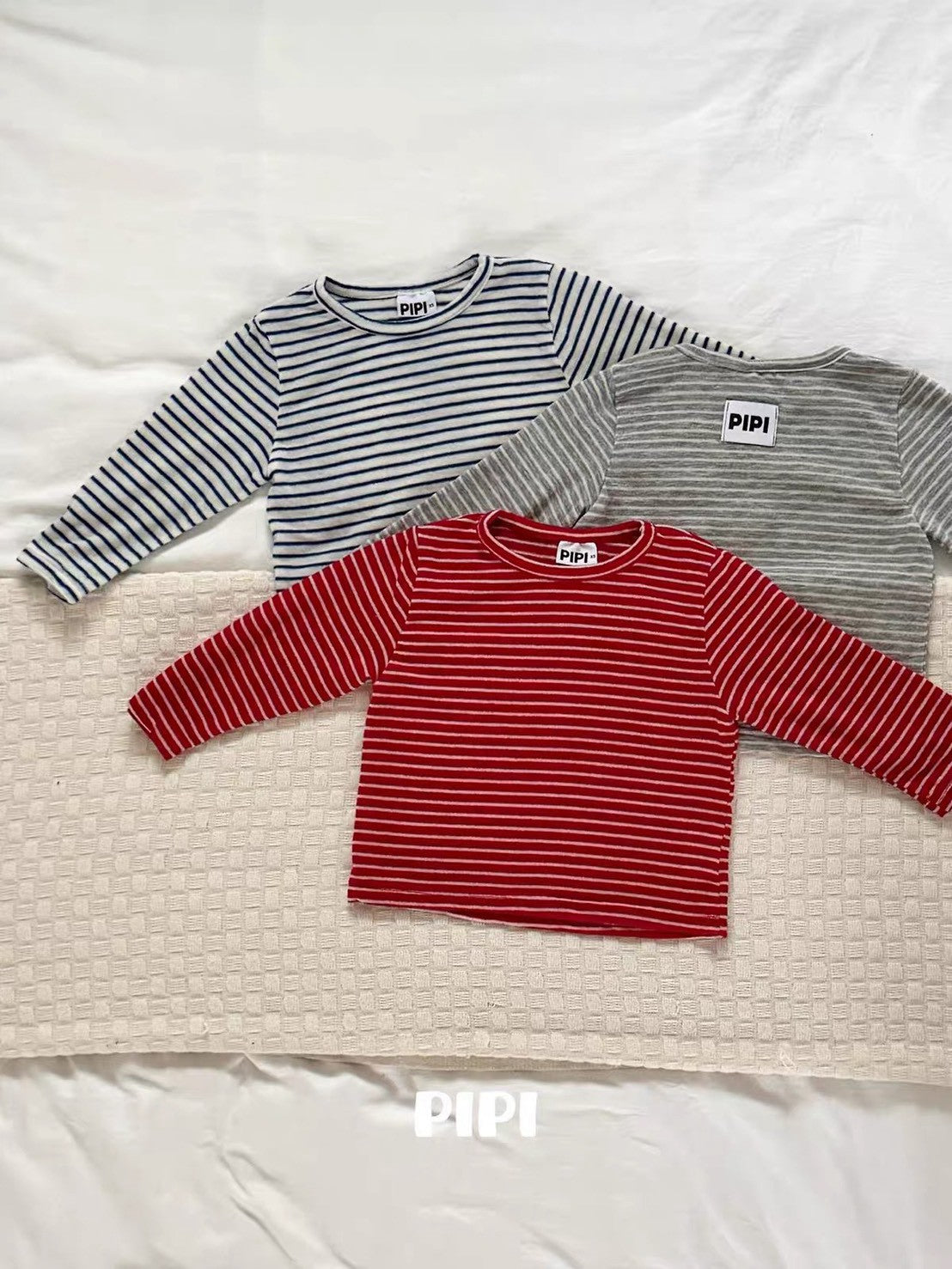 PIPI Fine Stripe Long Sleeve Tee｜ファインボーダーロングスリーブTシャツ