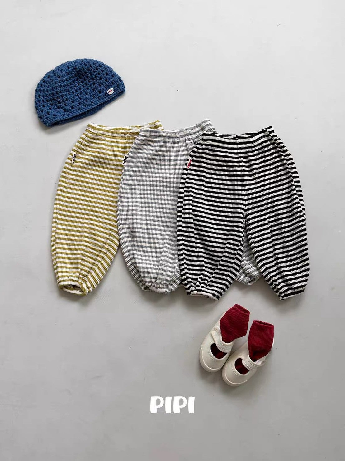 PIPI Stripe Balloon Pants｜ボーダーバルーンパンツ