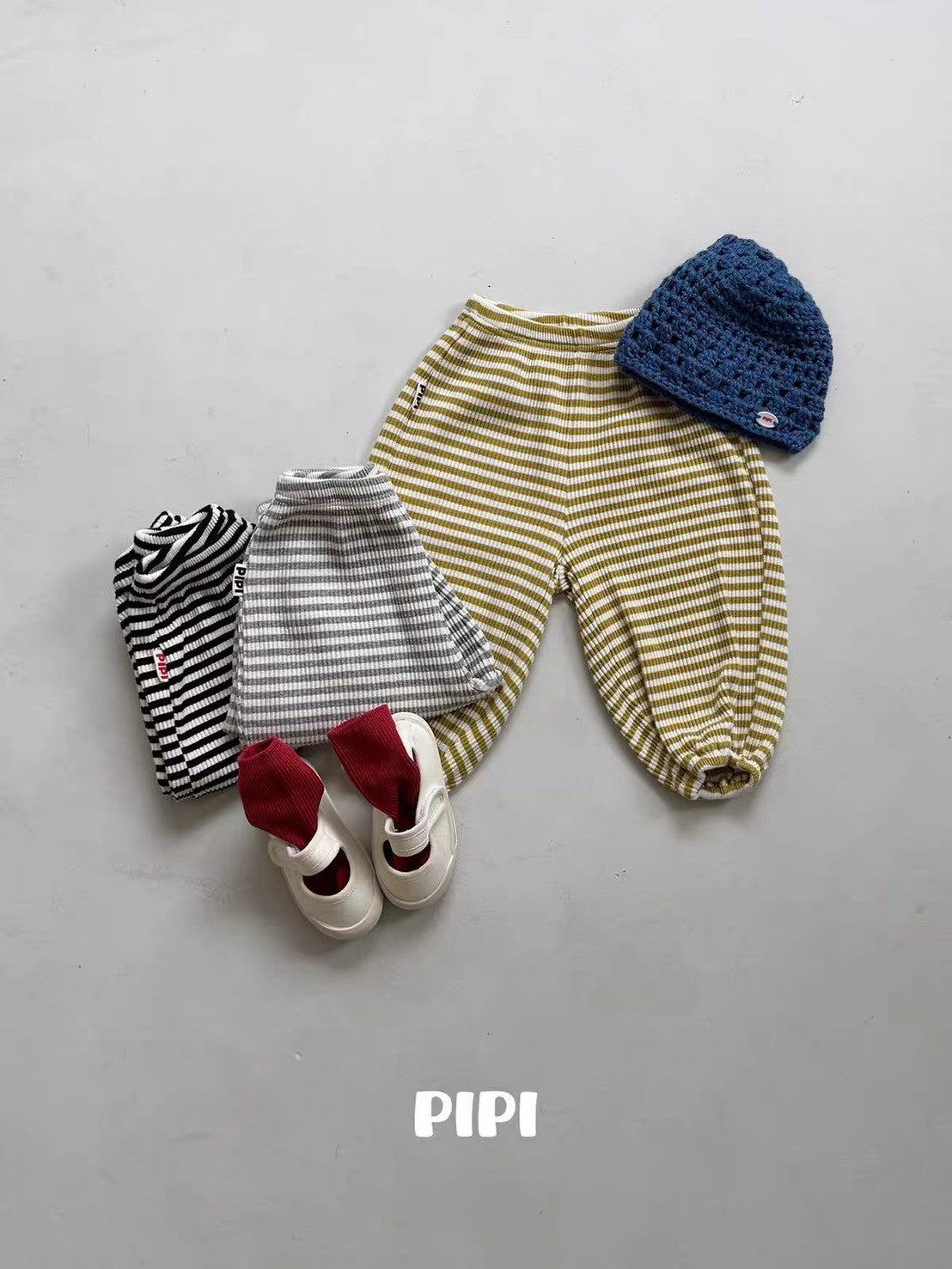 PIPI Stripe Balloon Pants｜ボーダーバルーンパンツ