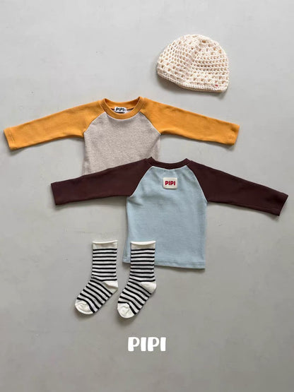 PIPI Color Block Raglan Tee｜カラーブロックラグランTシャツ