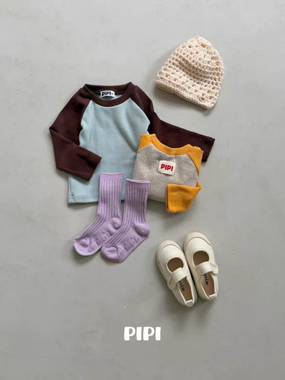 PIPI Color Block Raglan Tee｜カラーブロックラグランTシャツ