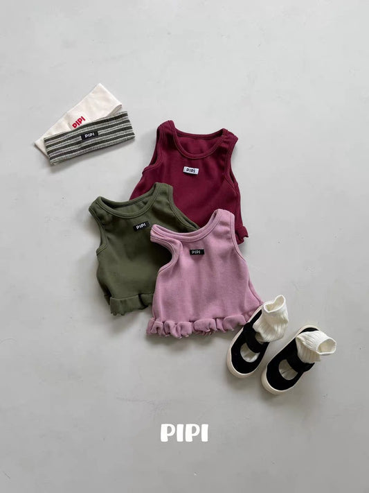 PIPI Frill Hem Tank Top｜フリルヘムタンクトップ
