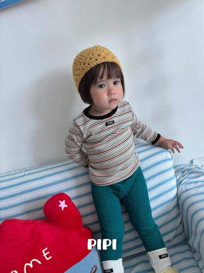 PIPI Multi Stripe Long Sleeve Tee｜マルチボーダーロングスリーブTシャツ