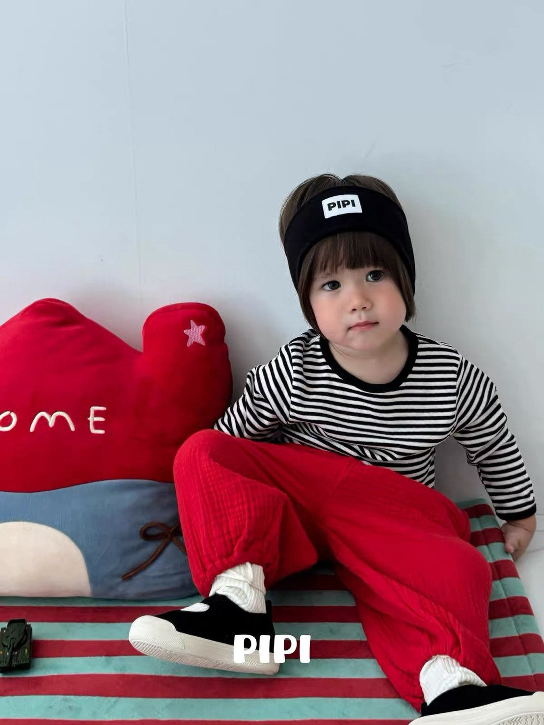 PIPI Retro Stripe Long Sleeve Tee｜レトロボーダーロングスリーブTシャツ
