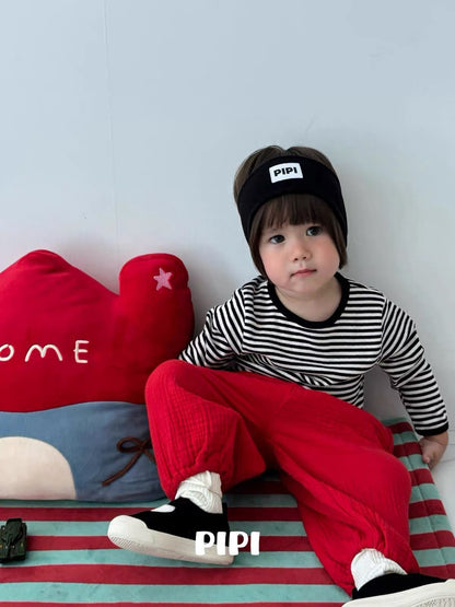 PIPI Retro Stripe Long Sleeve Tee｜レトロボーダーロングスリーブTシャツ