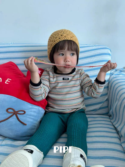 PIPI Multi Stripe Long Sleeve Tee｜マルチボーダーロングスリーブTシャツ