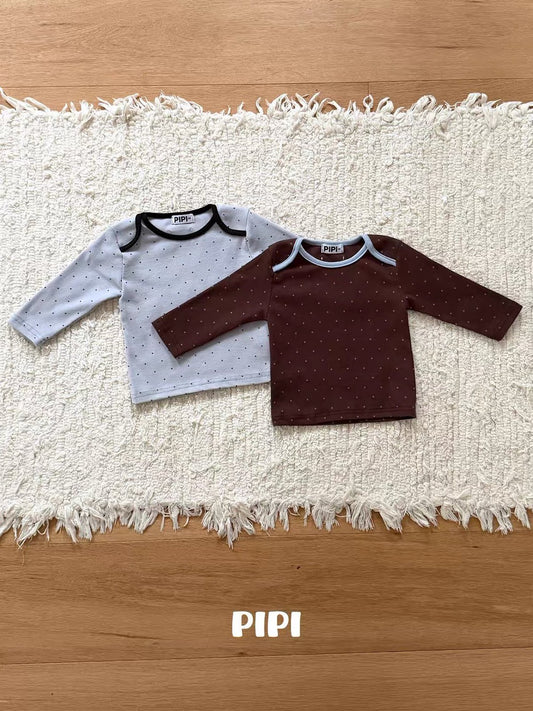 PIPI Dot Piping Long Sleeve Tee｜ドットパイピングロングスリーブTシャツ
