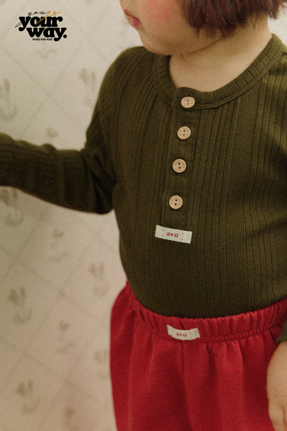 avo Henley Neck Long Sleeve Tee｜ヘンリーネックロングスリーブTシャツ