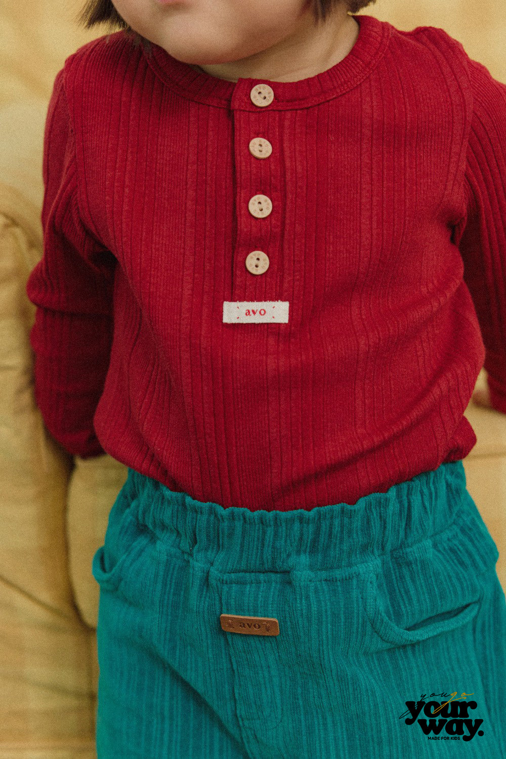 avo Henley Neck Long Sleeve Tee｜ヘンリーネックロングスリーブTシャツ