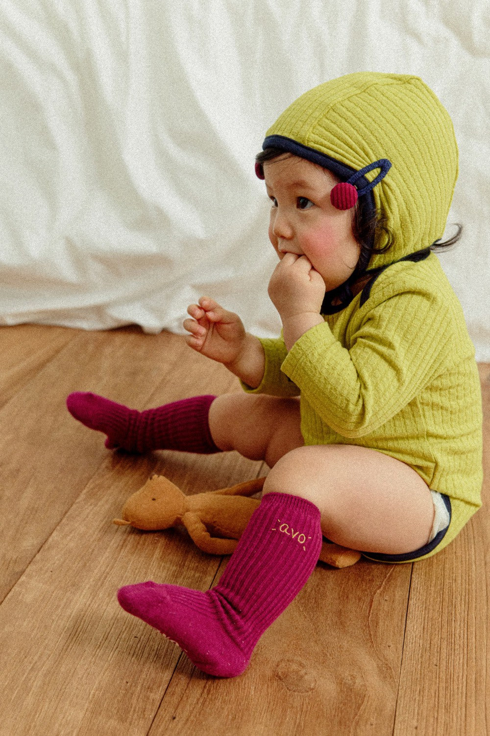 avo Ribbed Baby Bodysuit｜avo リブベビーボディスーツ