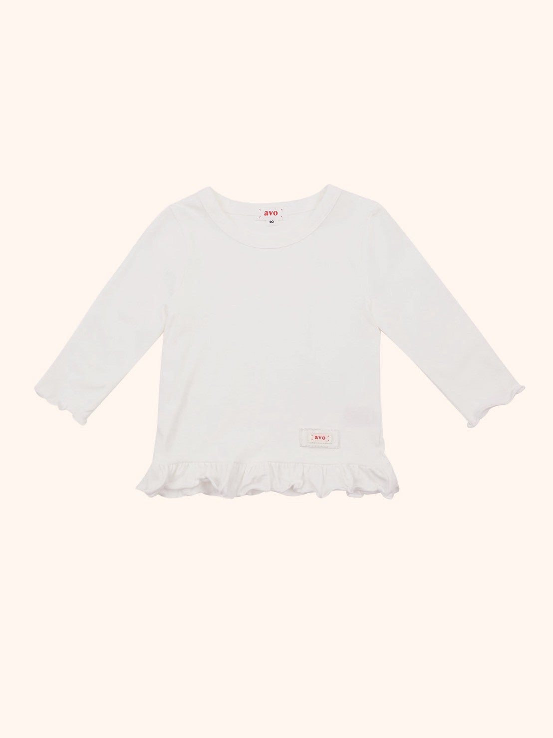 avo Frill Long Sleeve Tee｜avo フリルロングスリーブTシャツ