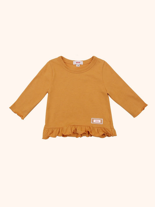 avo Frill Long Sleeve Tee｜avo フリルロングスリーブTシャツ