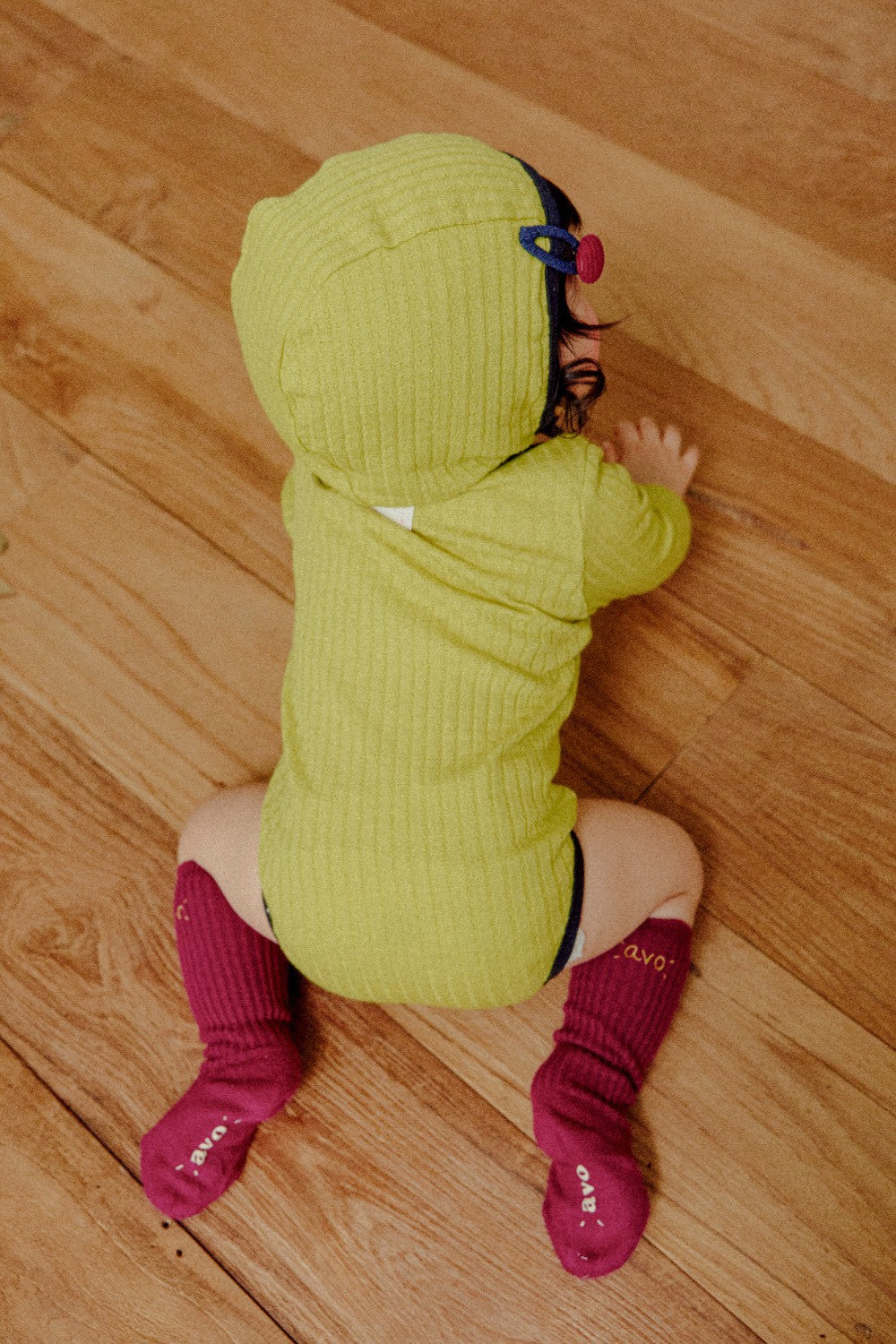 avo Ribbed Baby Bodysuit｜avo リブベビーボディスーツ