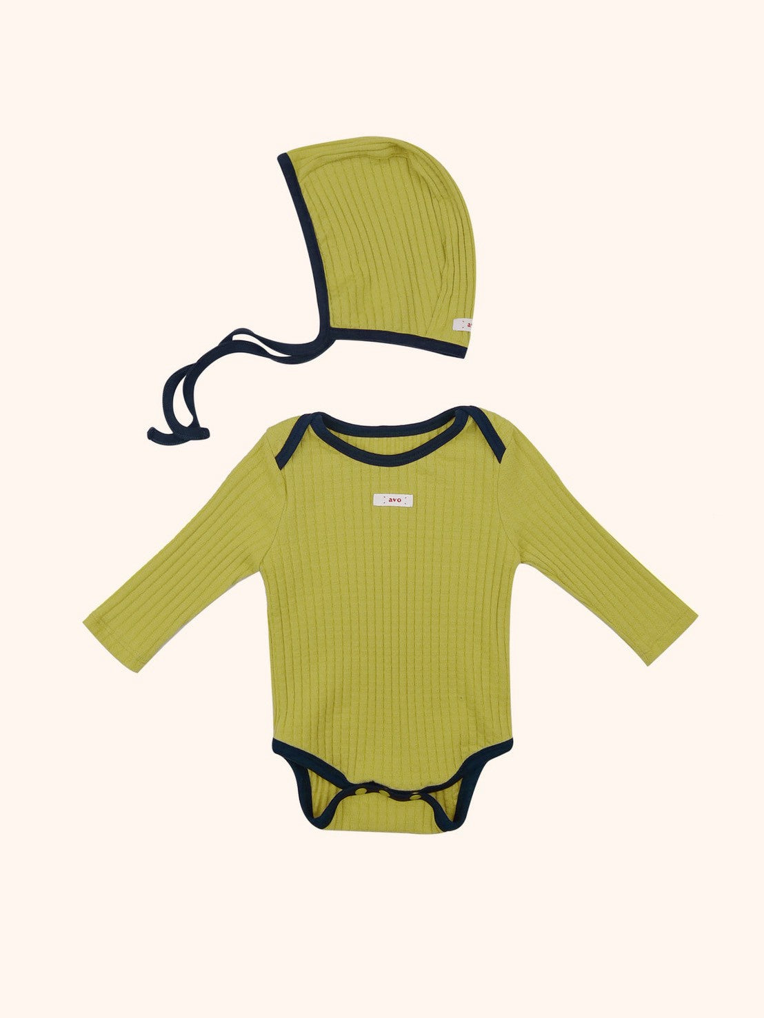 avo Ribbed Baby Bodysuit｜avo リブベビーボディスーツ