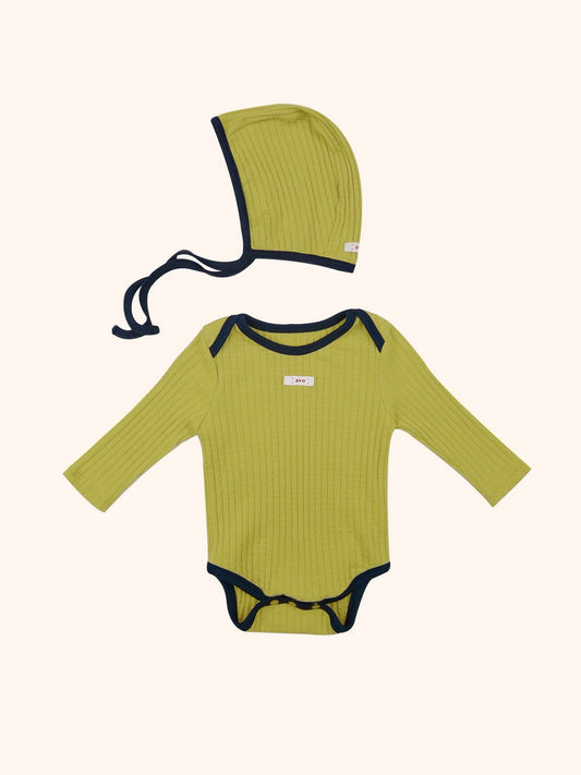 avo Ribbed Baby Bodysuit｜avo リブベビーボディスーツ