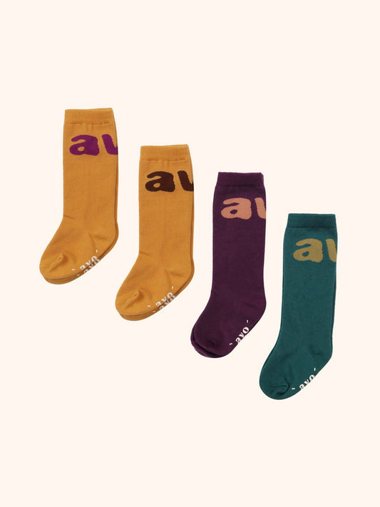 avo Logo Long Socks｜avo ロゴロングソックス