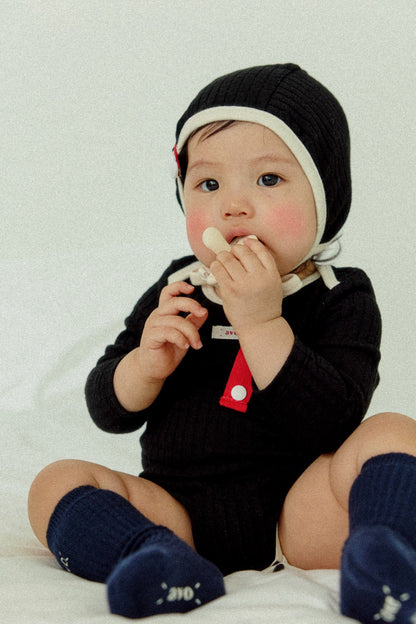 avo Ribbed Baby Bodysuit｜avo リブベビーボディスーツ