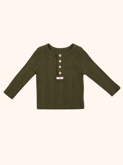 avo Henley Neck Long Sleeve Tee｜ヘンリーネックロングスリーブTシャツ