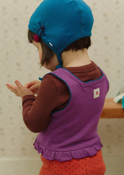 avo Frill Knit Vest｜avo フリルニットベスト