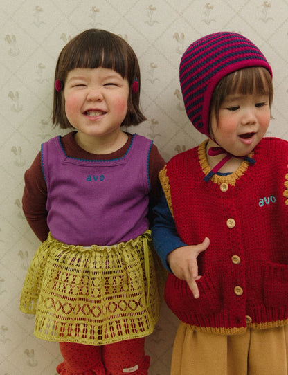 avo Frill Knit Vest｜avo フリルニットベスト