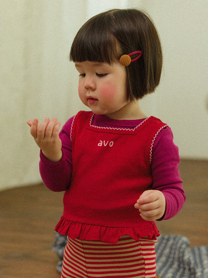 avo Frill Knit Vest｜avo フリルニットベスト