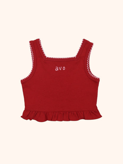 avo Frill Knit Vest｜avo フリルニットベスト