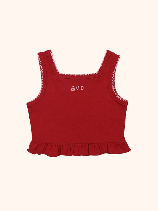 avo Frill Knit Vest｜avo フリルニットベスト