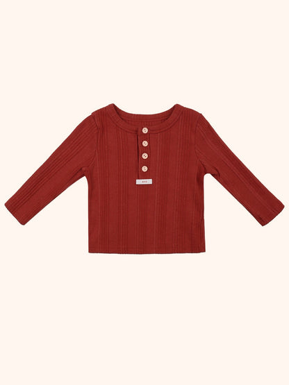 avo Henley Neck Long Sleeve Tee｜ヘンリーネックロングスリーブTシャツ