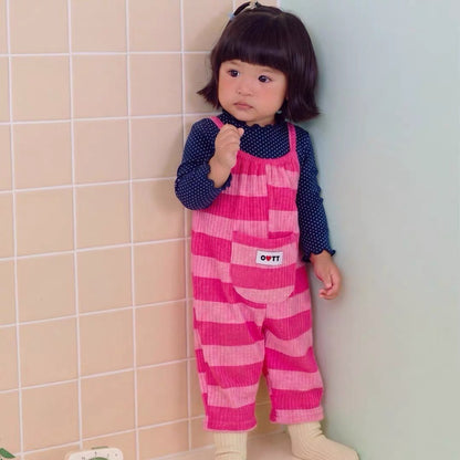 OOTTBEBE Stripe Overalls｜ボーダーオーバーオール