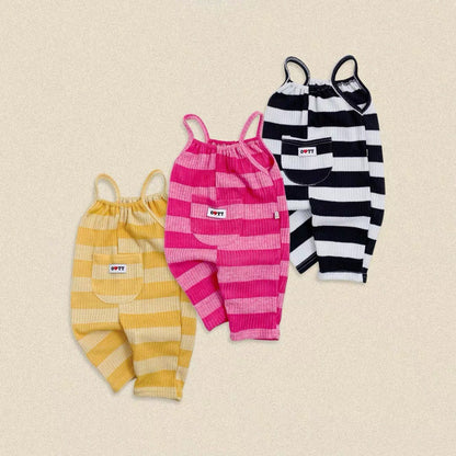 OOTTBEBE Stripe Overalls｜ボーダーオーバーオール