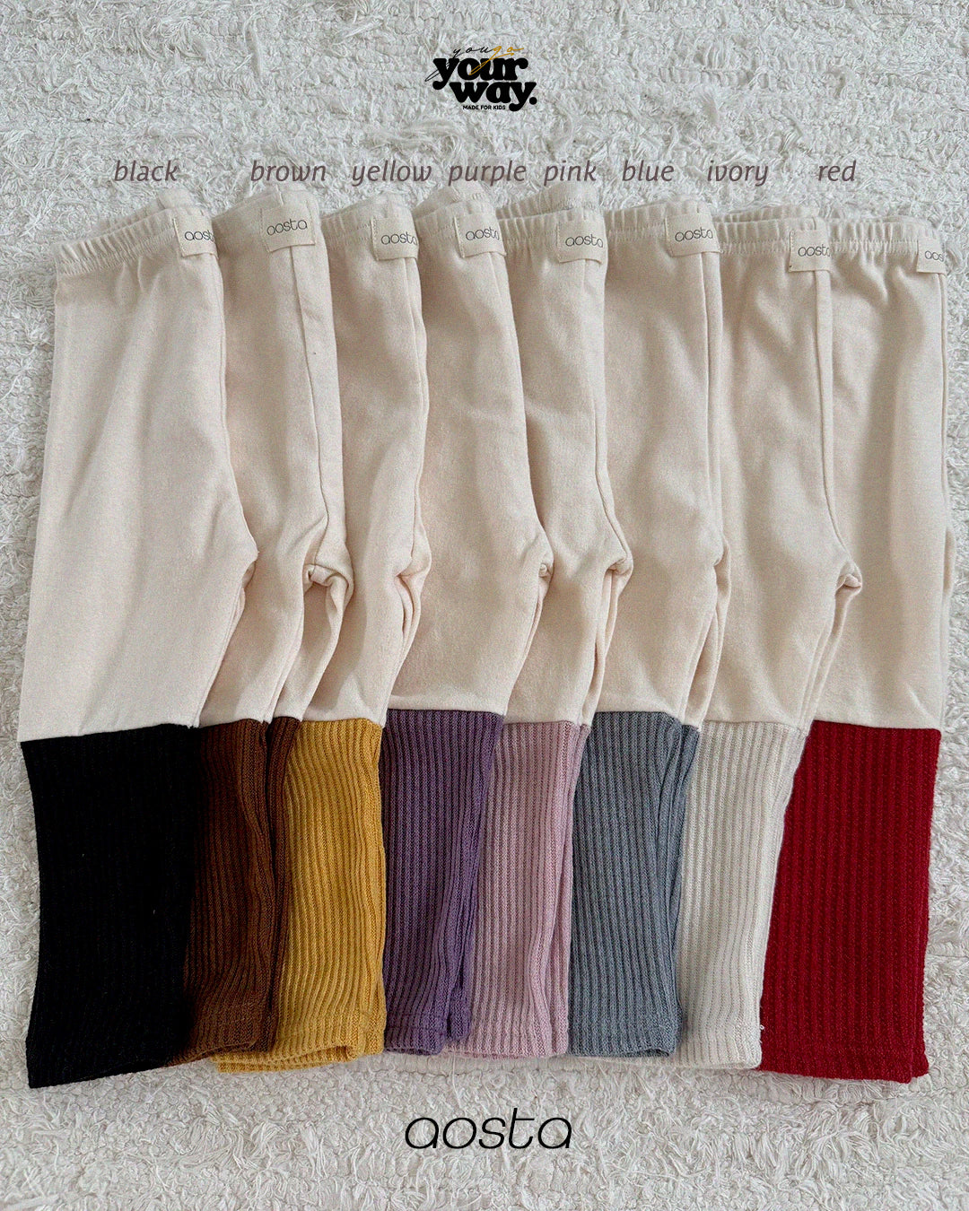 Layered Rib Pants｜レイヤードリブパンツ