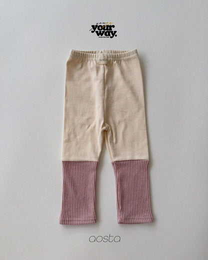 Layered Rib Pants｜レイヤードリブパンツ