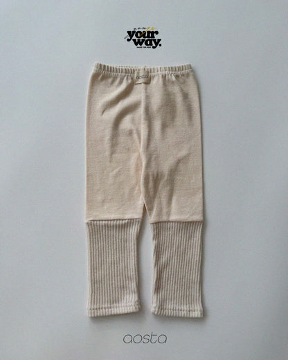 Layered Rib Pants｜レイヤードリブパンツ