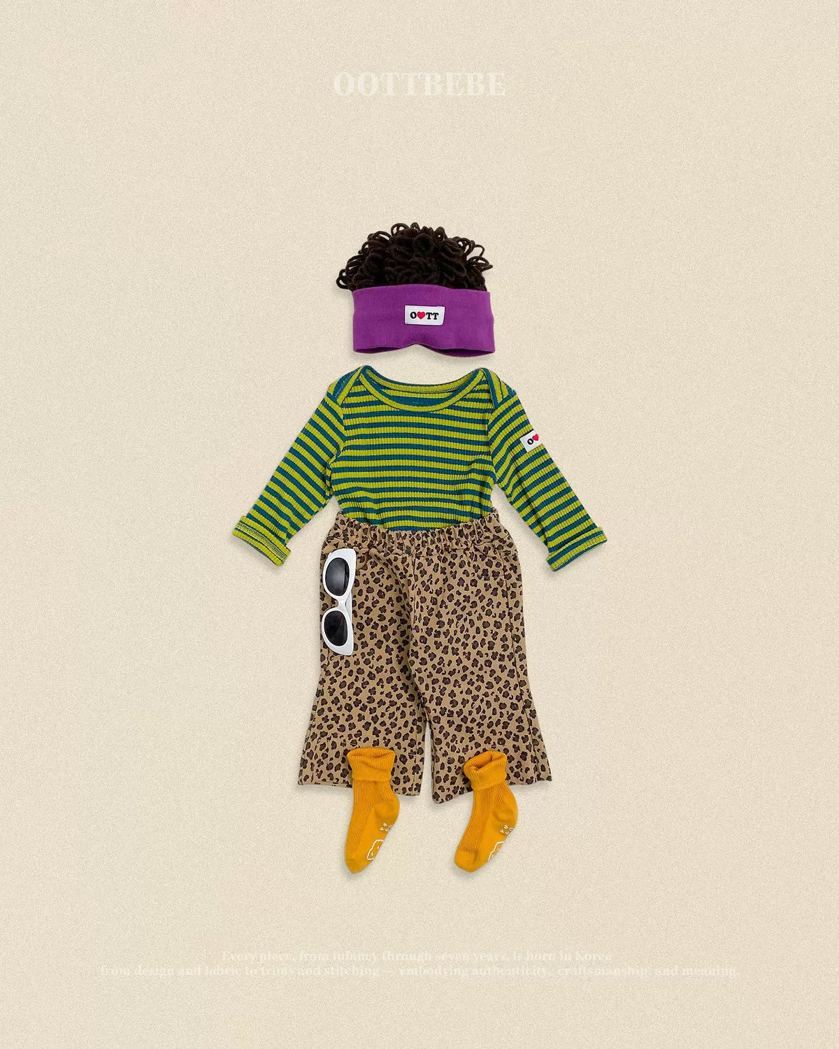 OOTTBEBE Stripe Long Sleeve Tee｜ストライプロングスリーブTシャツ